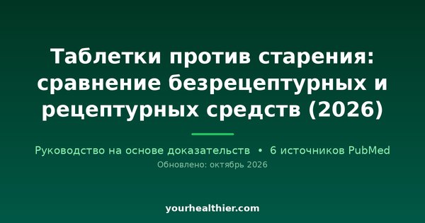 Таблетки против старения: сравнение безрецептурных и рецептурных средств (2026)