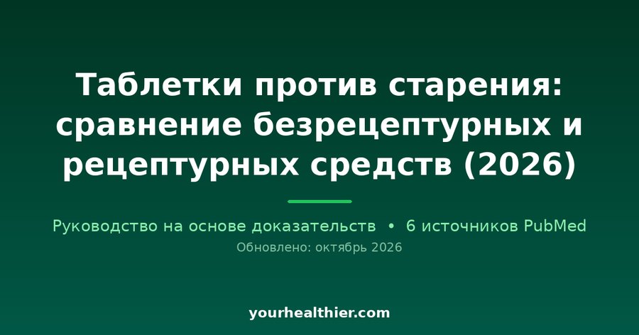 Таблетки против старения: сравнение безрецептурных и рецептурных средств (2026)