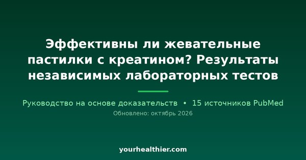 Эффективны ли жевательные пастилки с креатином? Результаты независимых лабораторных тестов