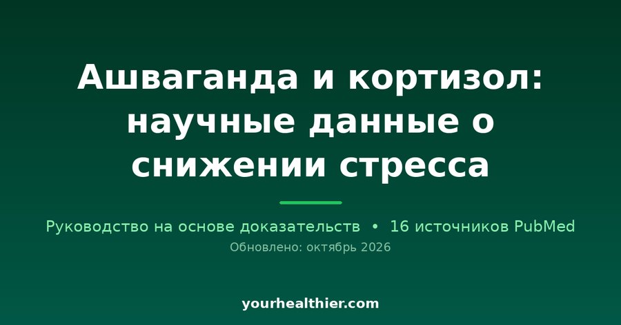Ашваганда и кортизол: научные данные о снижении стресса