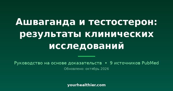 Ашваганда и тестостерон: результаты клинических исследований