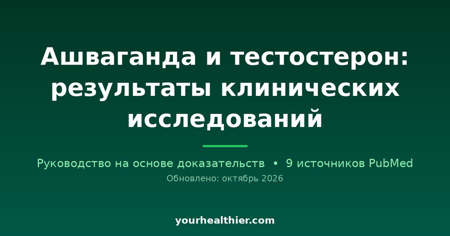 Ашваганда и тестостерон: результаты клинических исследований