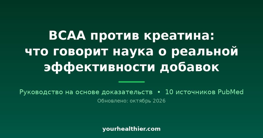 BCAA против креатина: что говорит наука о реальной эффективности добавок
