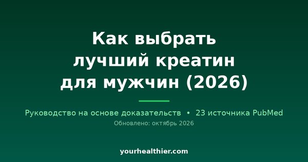 Как выбрать лучший креатин для мужчин (2026)