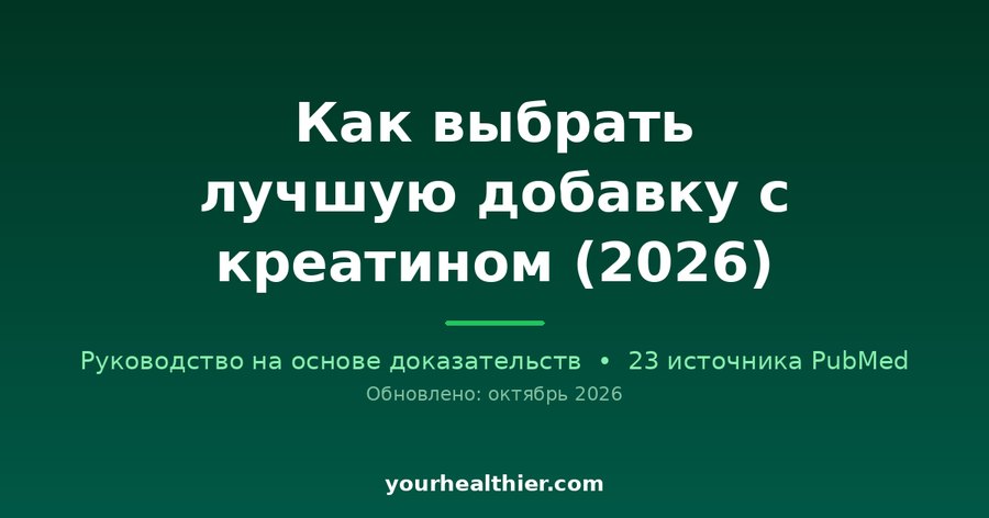 Как выбрать лучшую добавку с креатином (2026)