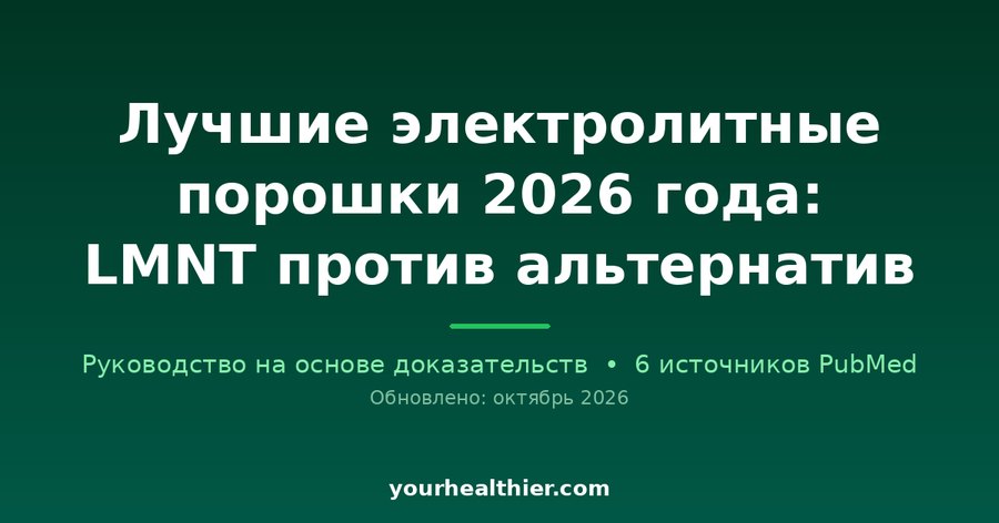Лучшие электролитные порошки 2026 года: LMNT против альтернатив