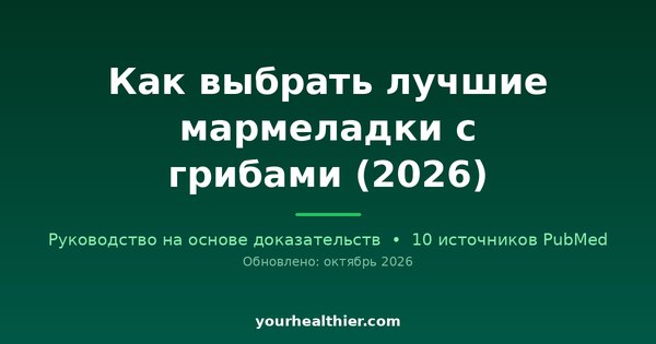 Как выбрать лучшие мармеладки с грибами (2026)