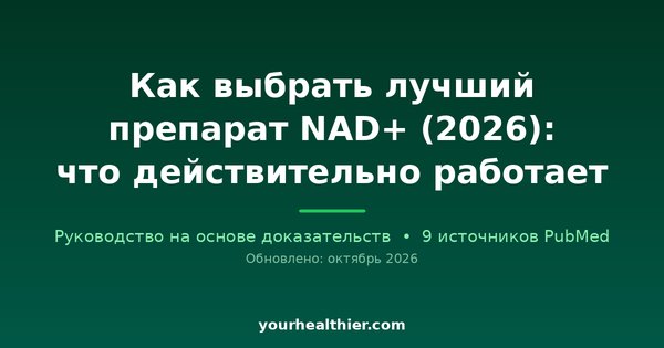 Как выбрать лучший препарат NAD+ (2026): что действительно работает