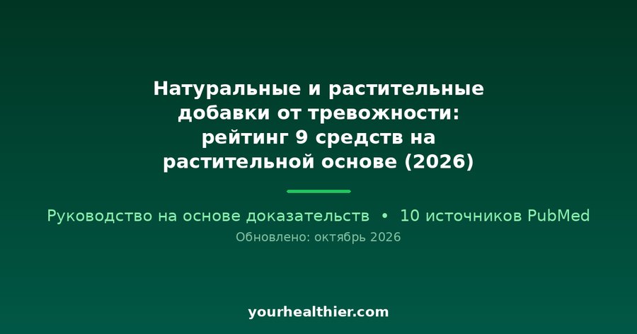 Натуральные и растительные добавки от тревожности: рейтинг 9 средств на растительной основе (2026)