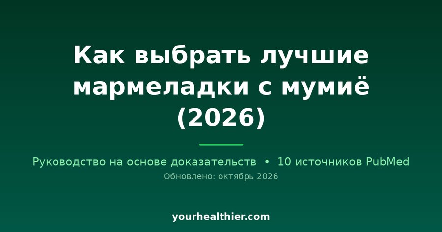 Как выбрать лучшие мармеладки с мумиё (2026)