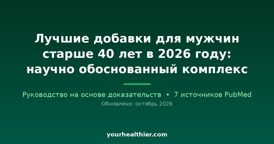 Лучшие добавки для мужчин старше 40 лет в 2026 году: научно обоснованный комплекс