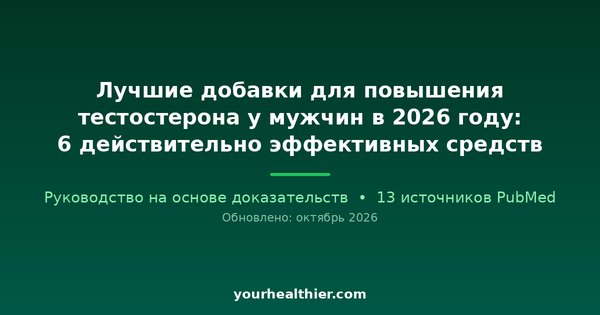 Лучшие добавки для повышения тестостерона у мужчин в 2026 году: 6 действительно эффективных средств