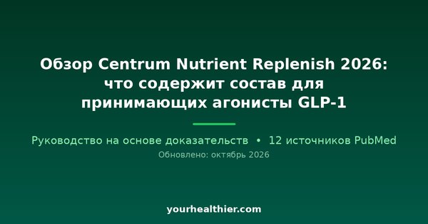 Обзор Centrum Nutrient Replenish 2026: что содержит состав для принимающих агонисты GLP-1