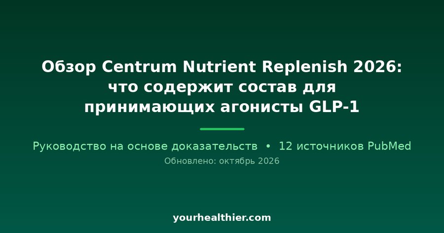 Обзор Centrum Nutrient Replenish 2026: что содержит состав для принимающих агонисты GLP-1