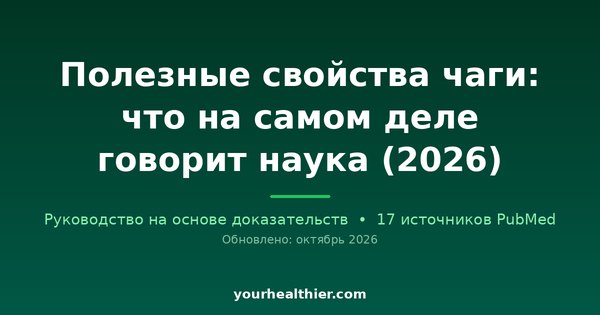 Полезные свойства чаги: что на самом деле говорит наука (2026)