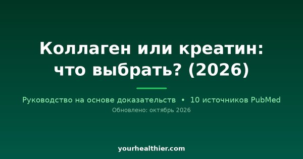 Коллаген или креатин: что выбрать? (2026)