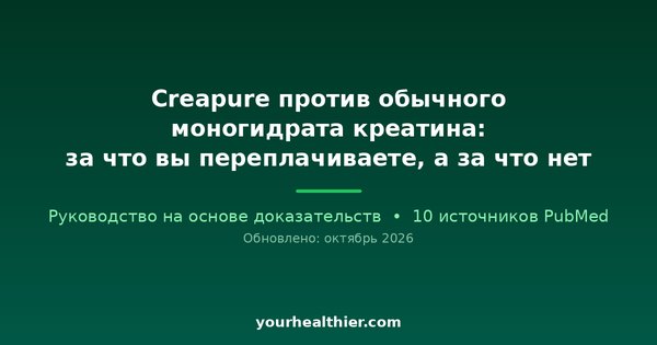 Creapure против обычного моногидрата креатина: за что вы переплачиваете, а за что нет