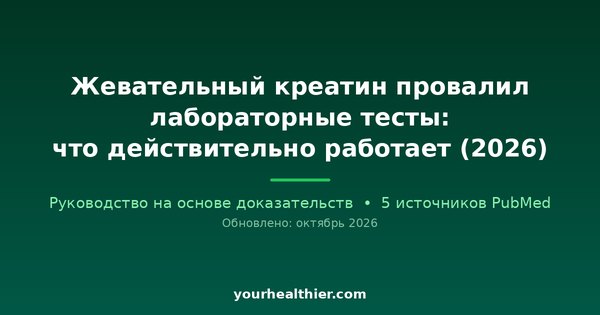 Жевательный креатин провалил лабораторные тесты: что действительно работает (2026)