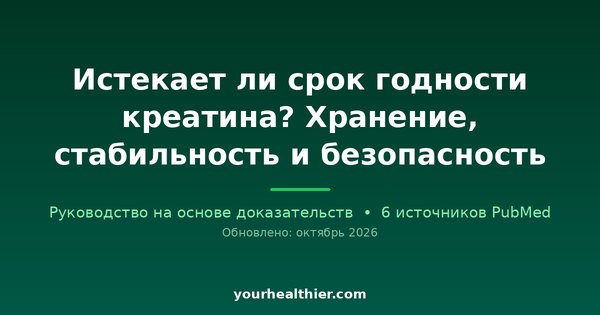 Истекает ли срок годности креатина? Хранение, стабильность и безопасность