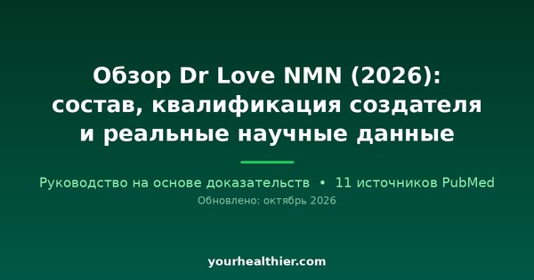 Обзор Dr Love NMN (2026): состав, квалификация создателя и реальные научные данные
