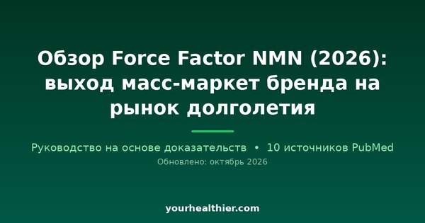 Обзор Force Factor NMN (2026): выход масс-маркет бренда на рынок долголетия