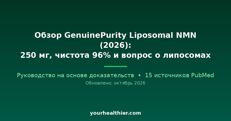 Обзор GenuinePurity Liposomal NMN (2026): 250 мг, чистота 96% и вопрос о липосомах