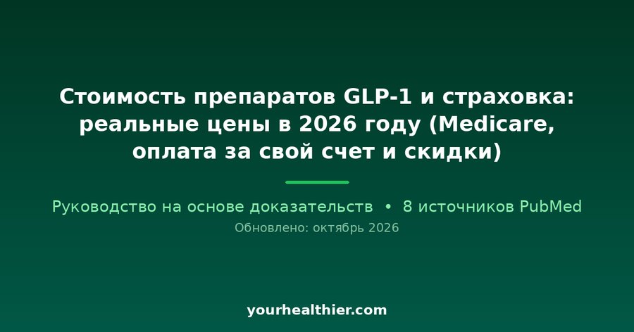 Стоимость препаратов GLP-1 и страховка: реальные цены в 2026 году (Medicare, оплата за свой счет и скидки)