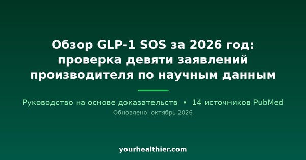 Обзор GLP-1 SOS за 2026 год: проверка девяти заявлений производителя по научным данным