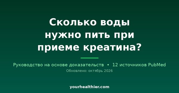 Сколько воды нужно пить при приеме креатина?