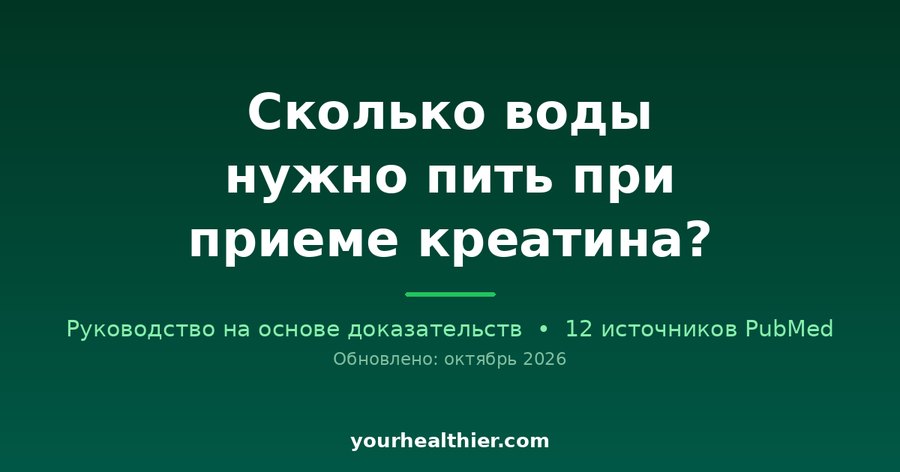Сколько воды нужно пить при приеме креатина?
