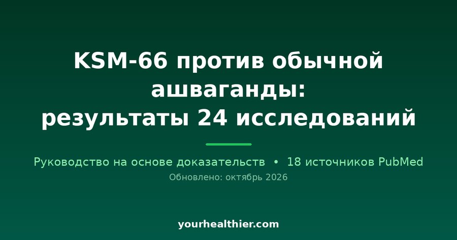 KSM-66 против обычной ашваганды: результаты 24 исследований
