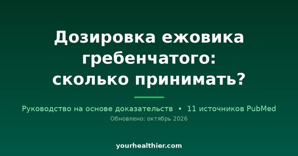 Дозировка ежовика гребенчатого: сколько принимать?