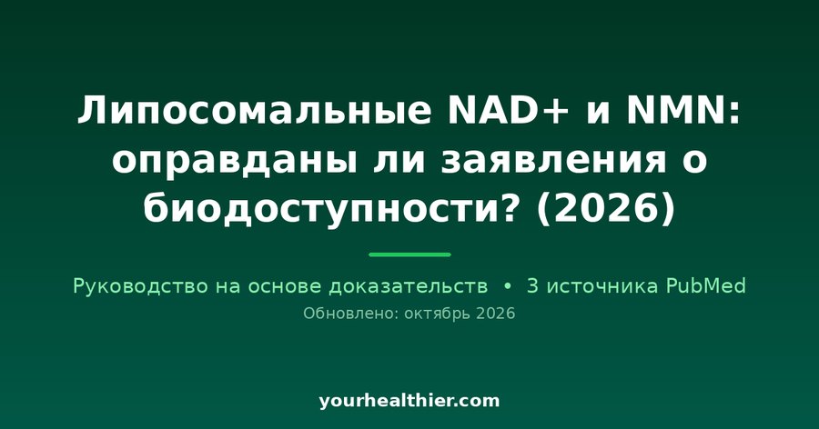 Липосомальные NAD+ и NMN: оправданы ли заявления о биодоступности? (2026)