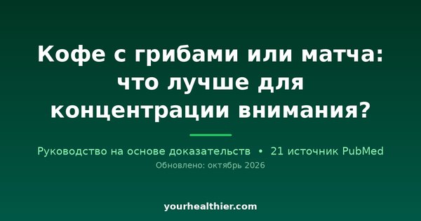 Кофе с грибами или матча: что лучше для концентрации внимания?