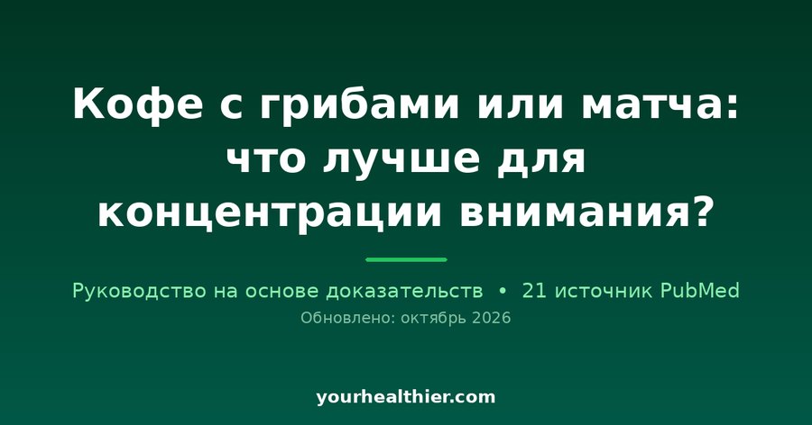Кофе с грибами или матча: что лучше для концентрации внимания?