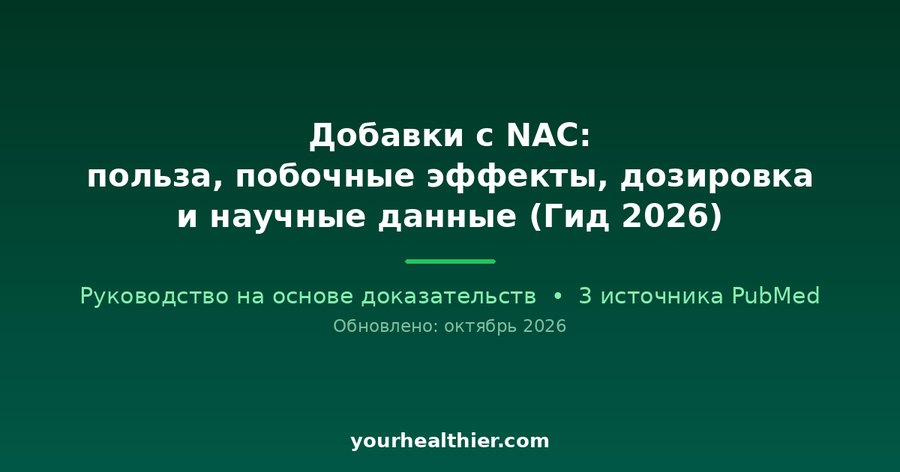 Добавки с NAC: польза, побочные эффекты, дозировка и научные данные (Гид 2026)