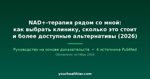 NAD+-терапия рядом со мной: как выбрать клинику, сколько это стоит и более доступные альтернативы (2026)