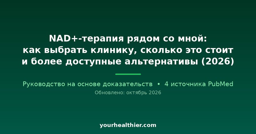 NAD+-терапия рядом со мной: как выбрать клинику, сколько это стоит и более доступные альтернативы (2026)