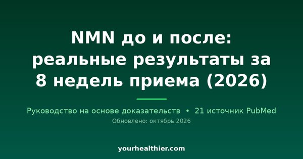 NMN до и после: реальные результаты за 8 недель приема (2026)