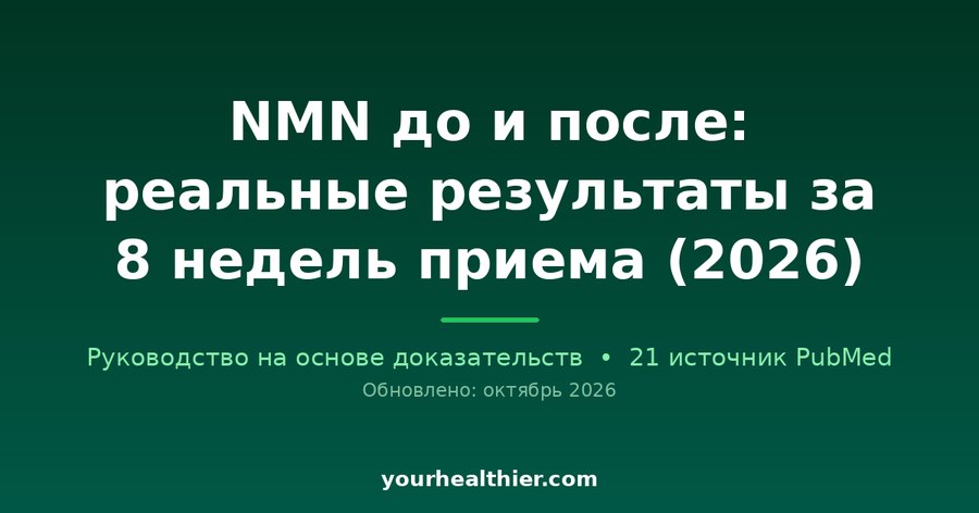NMN до и после: реальные результаты за 8 недель приема (2026)
