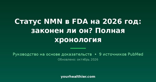 Статус NMN в FDA на 2026 год: законен ли он? Полная хронология