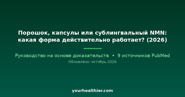 Порошок, капсулы или сублингвальный NMN: какая форма действительно работает? (2026)