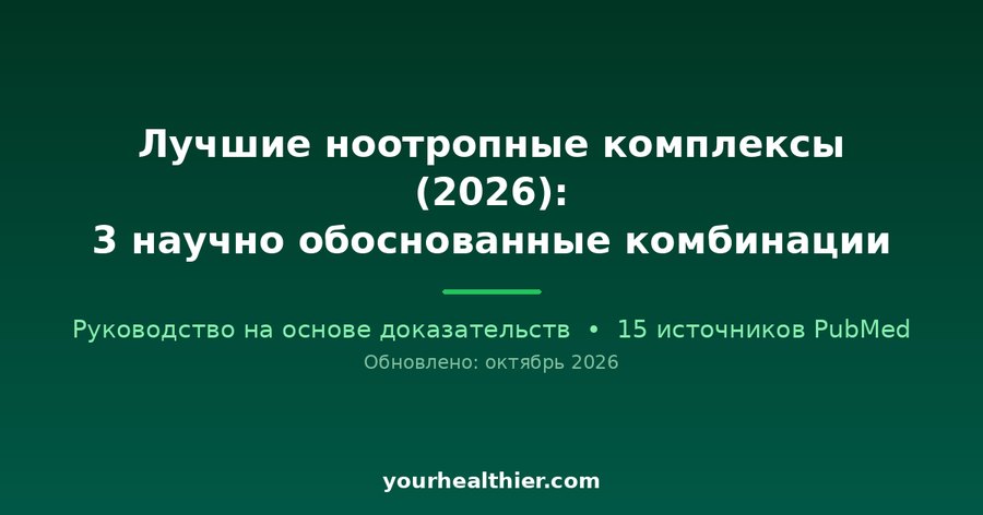 Лучшие ноотропные комплексы (2026): 3 научно обоснованные комбинации