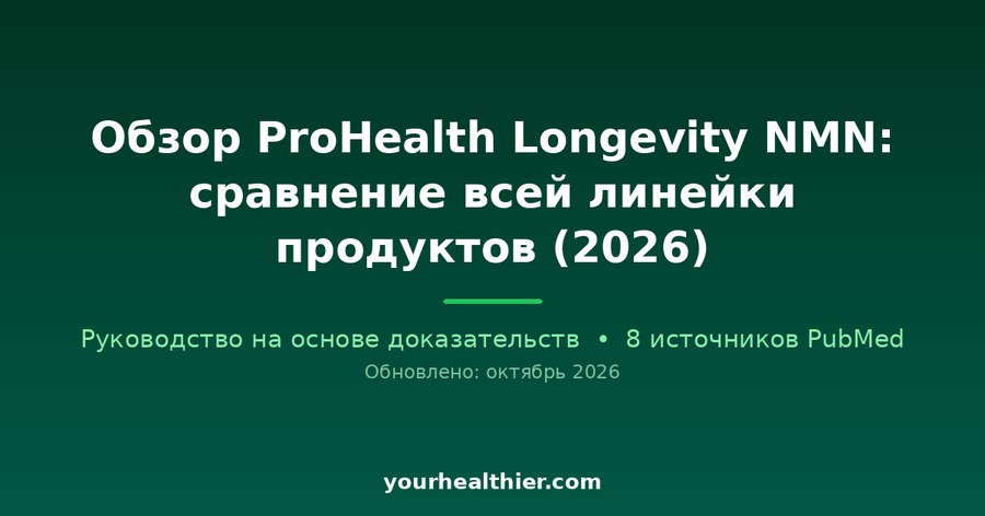 Обзор ProHealth Longevity NMN: сравнение всей линейки продуктов (2026)