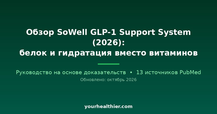 Обзор SoWell GLP-1 Support System (2026): белок и гидратация вместо витаминов
