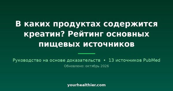 В каких продуктах содержится креатин? Рейтинг основных пищевых источников