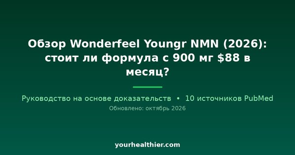 Обзор Wonderfeel Youngr NMN (2026): стоит ли формула с 900 мг $88 в месяц?