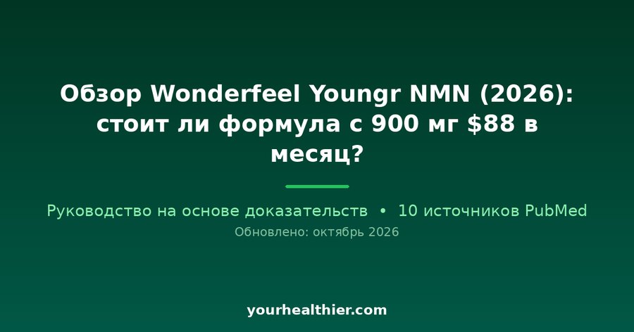 Обзор Wonderfeel Youngr NMN (2026): стоит ли формула с 900 мг $88 в месяц?